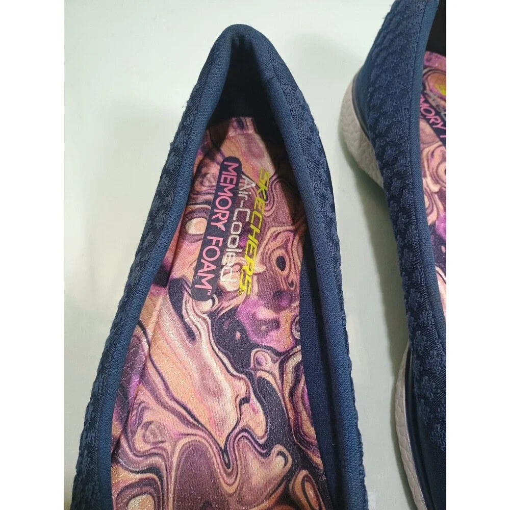 Skechers Air -Cooled Memory Foam Women's Microburst One-up Sneakers Blue 7.5